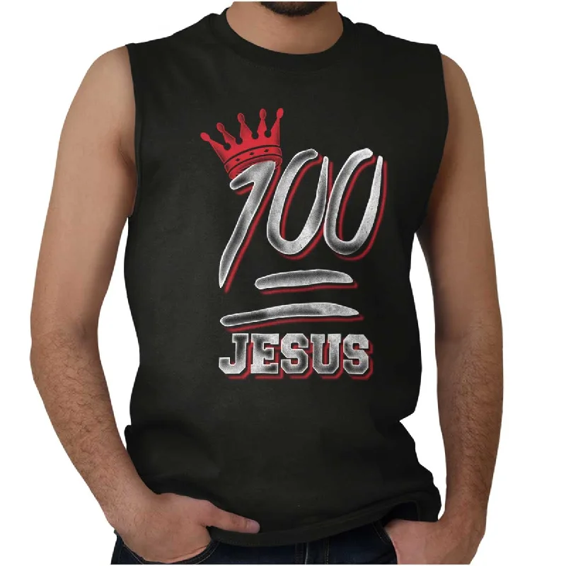 100 Jesus Sleeveless T-Shirt