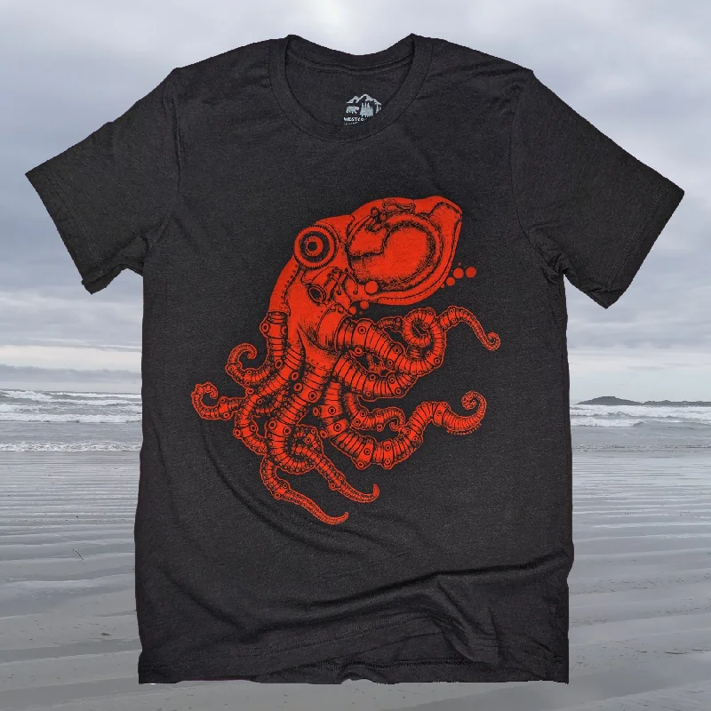 Adult Unisex Steampunk Octopus T-shirt