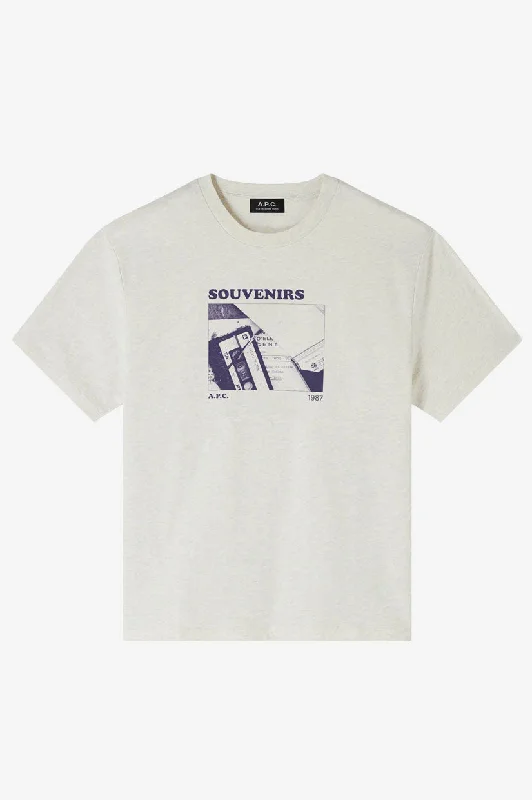 A.P.C M Souvenirs T-Shirt - Ecru