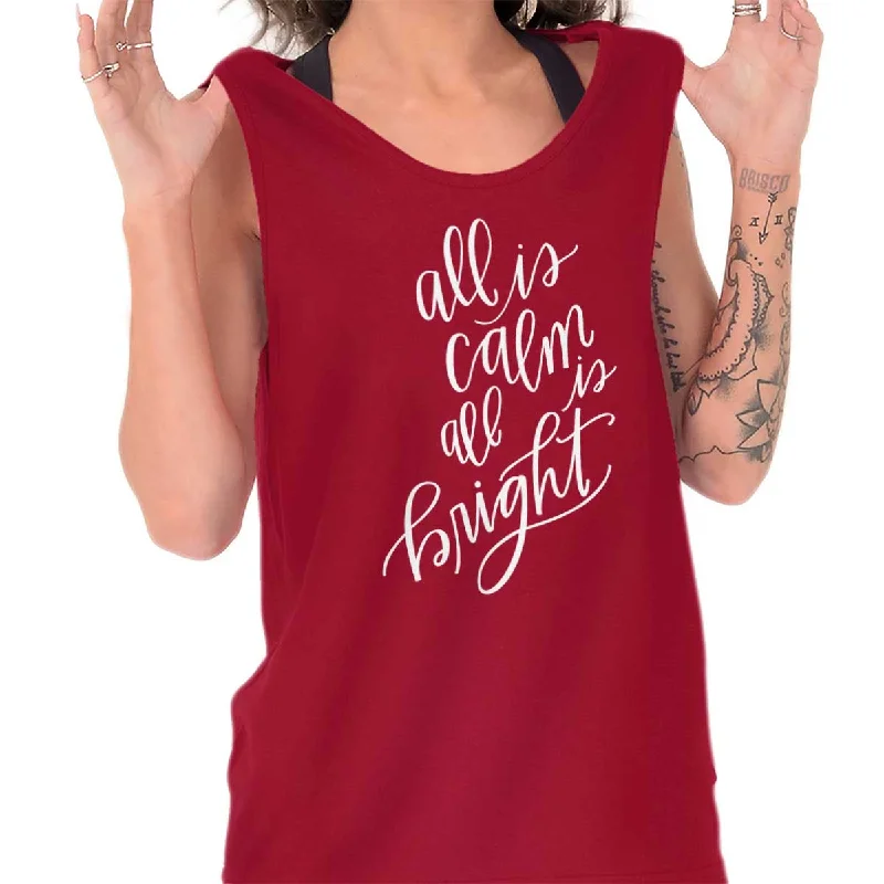 All Is Calm Christmas Tank Top