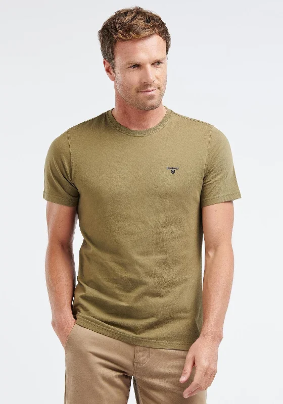 Barbour Essential Sports T-Shirt, Mid Olive