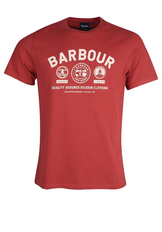 Barbour Kelson Graphic Print T-Shirt, Iron Ore