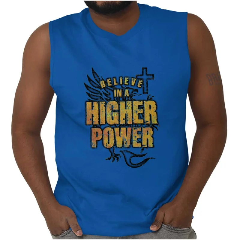 Believe In A Higher Power Sleeveless T-Shirt