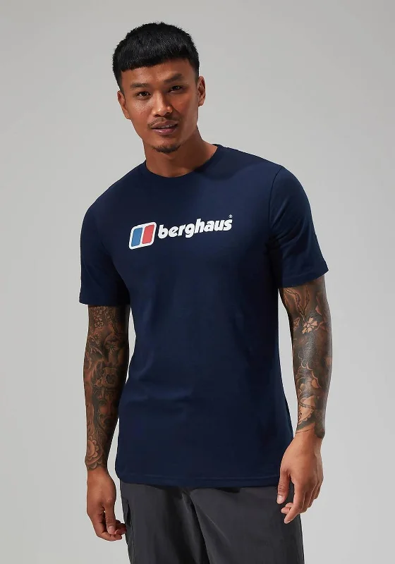 Berghaus Organic Big Classic Logo T-Shirt, Dark Blue