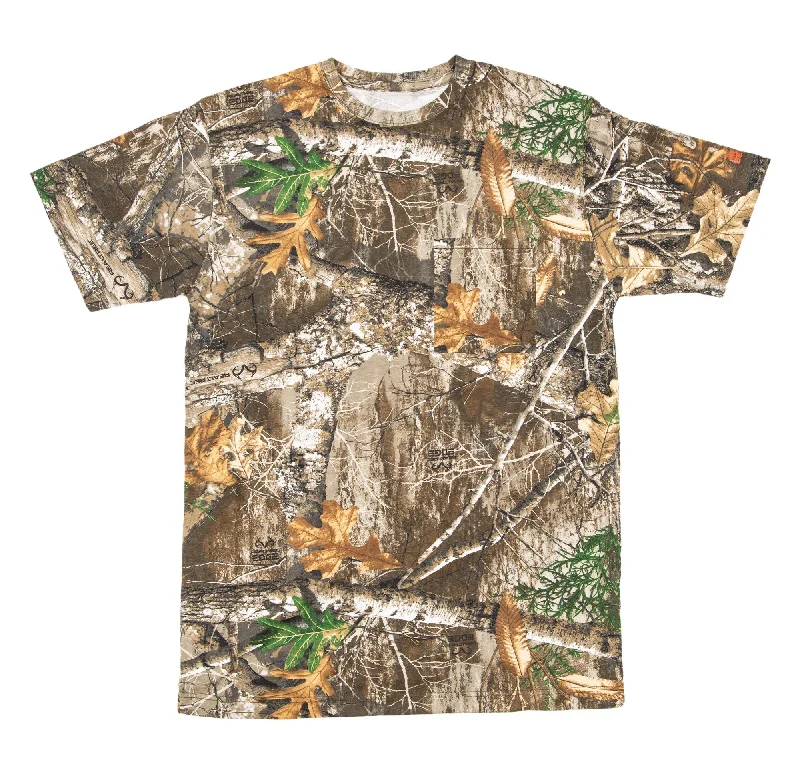 Berne Mens Realtree Edge Cotton Blend Lightweight Performance Tee S/S 3XL TALL