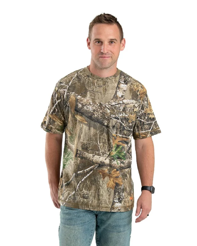 Berne Mens Performance Pocket Realtree Edge Cotton Blend S/S T-Shirt