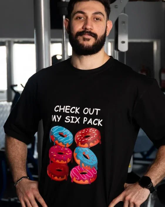 Black Six Pack T-Shirt