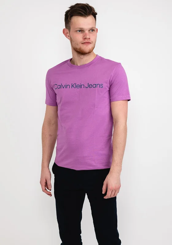 Calvin Klein Jeans Institutional Logo T-Shirt, Iris Orchid