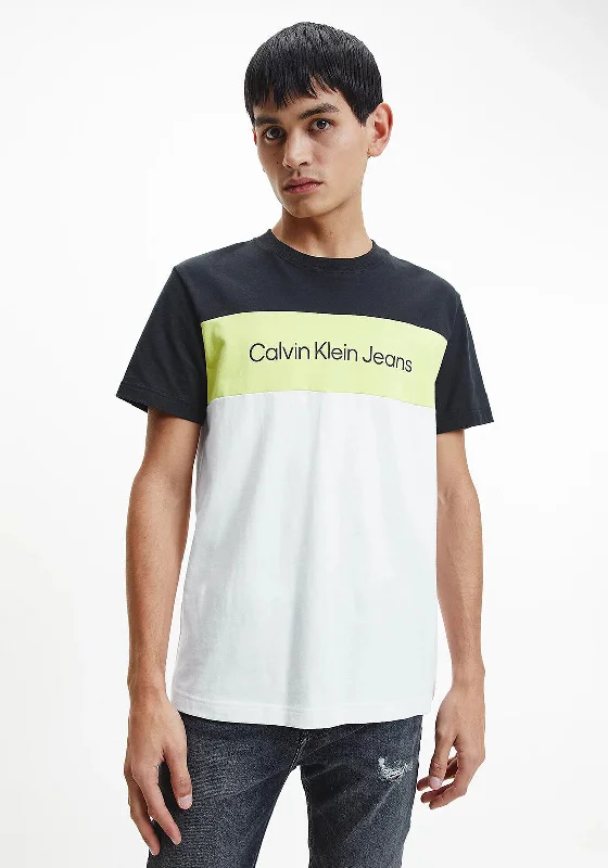 Calvin Klein Jeans Block Colour T-Shirt, Bright White