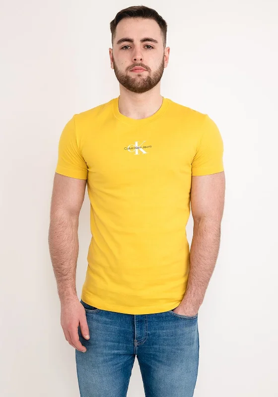 Calvin Klein Jeans Monogram Logo T-Shirt, Super Lemon