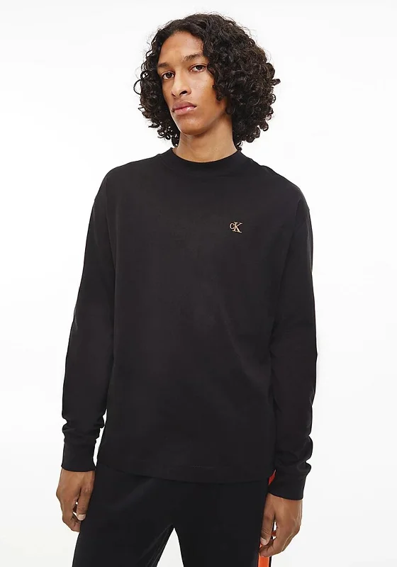 Calvin Klein Jeans Logo Tape Long Sleeve T-Shirt, CK Black