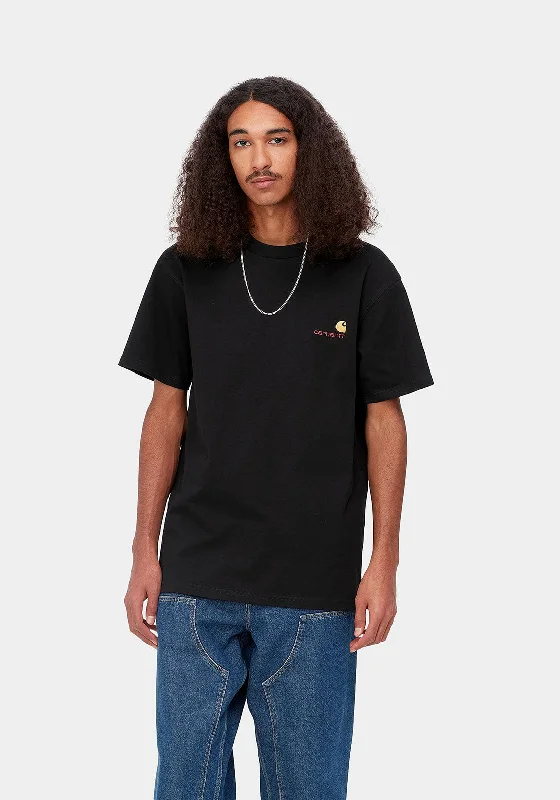 Carhartt American Script T-Shirt, Black