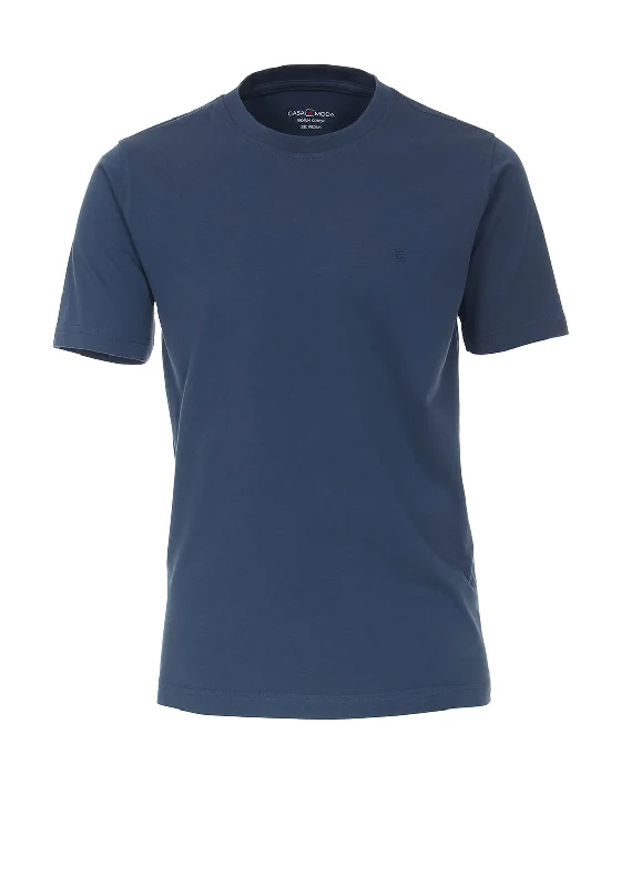 Casa Moda Crew Neck T-Shirt, Dark Denim