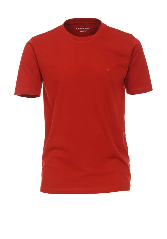 Casa Moda Crew Neck T-Shirt, Ketchup Sauce