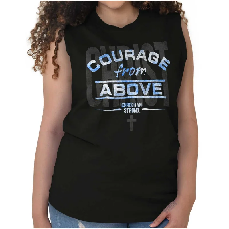 Courage From Above Sleeveless T-Shirt