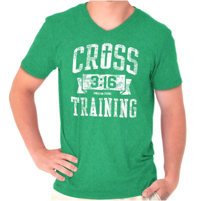 Cross Training Jesus V-Neck T Shirt