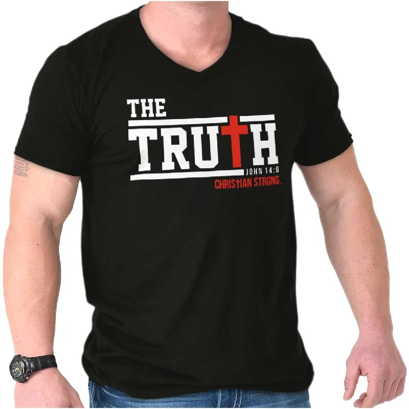 Cross Truth V-Neck T Shirt