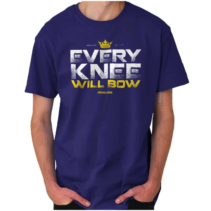 Every Knee Will Bow Crown T Shirt