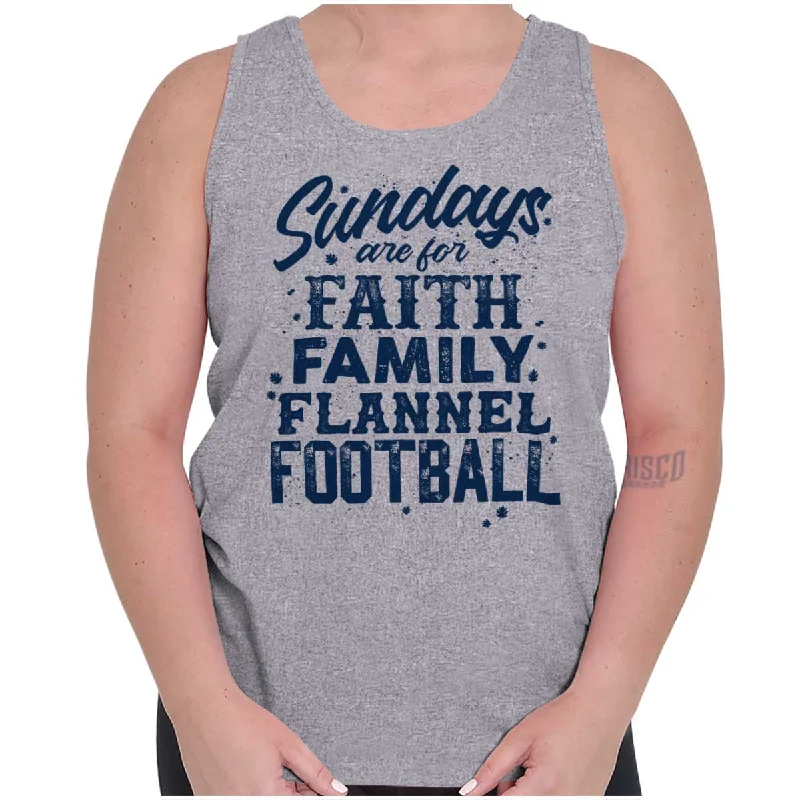 Faith Family Football Tank Top