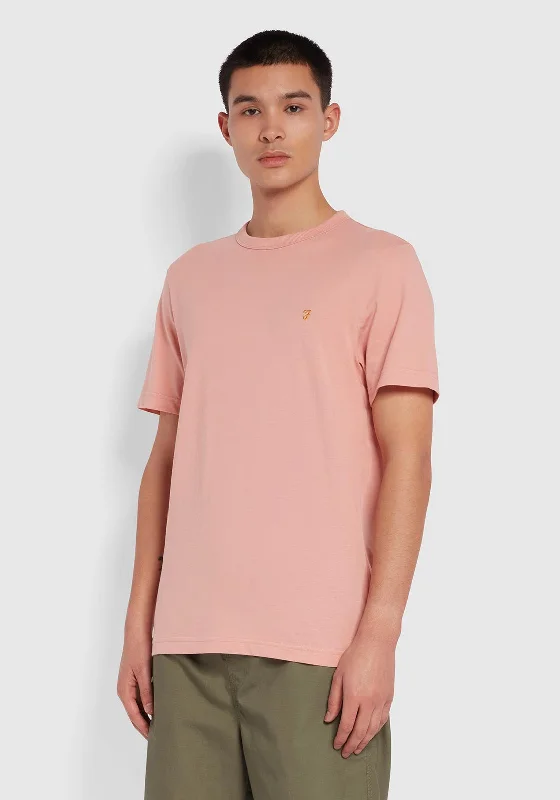 Farah Danny Organic T-Shirt, Pink Rose