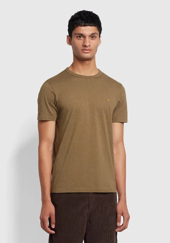 Farah Danny T-Shirt, Green Khaki Marl