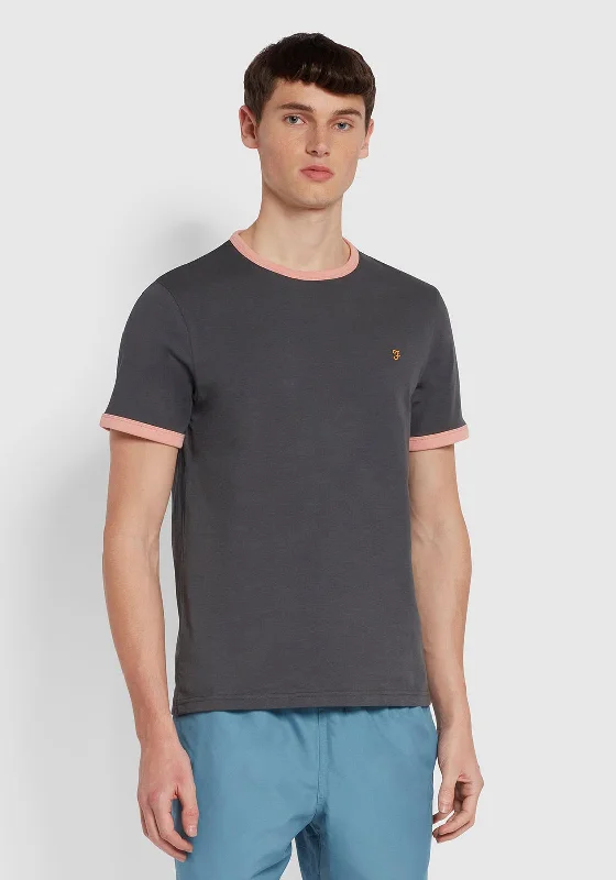 Farah Groves Ringer Organic T-Shirt, Grey