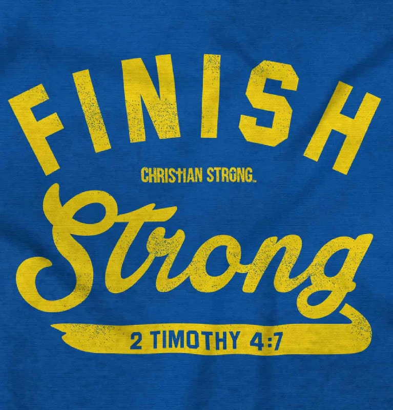 Finish Strong Scripture Crop Top Tank