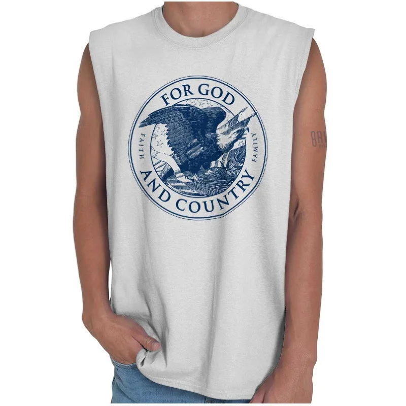 For God and Country Sleeveless T Shirt