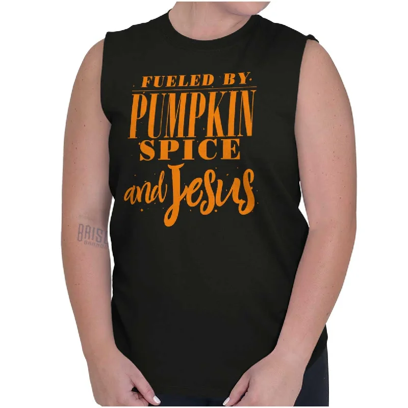 Fueled by PSLs and Jesus Sleeveless T Shirt