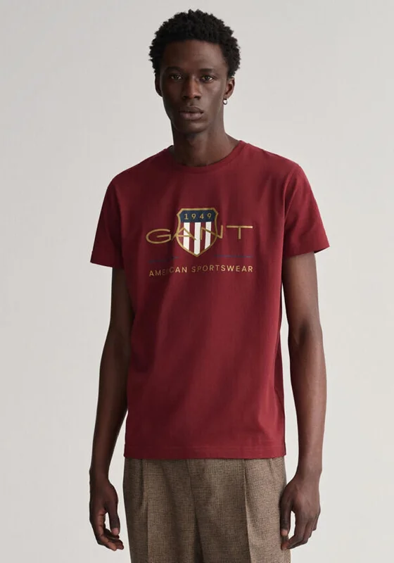 Gant Archive Shield T-Shirt, Plumped Red