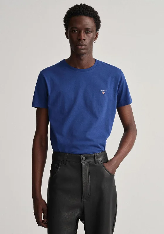 Gant Original Logo T-Shirt, Deep Blue