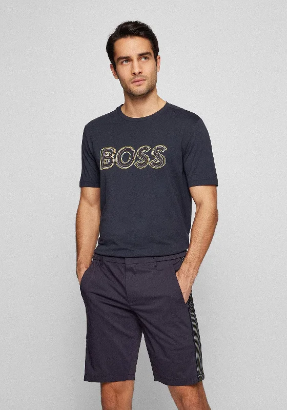 Hugo Boss Logo Artwork T-Shirt, Dark Blue