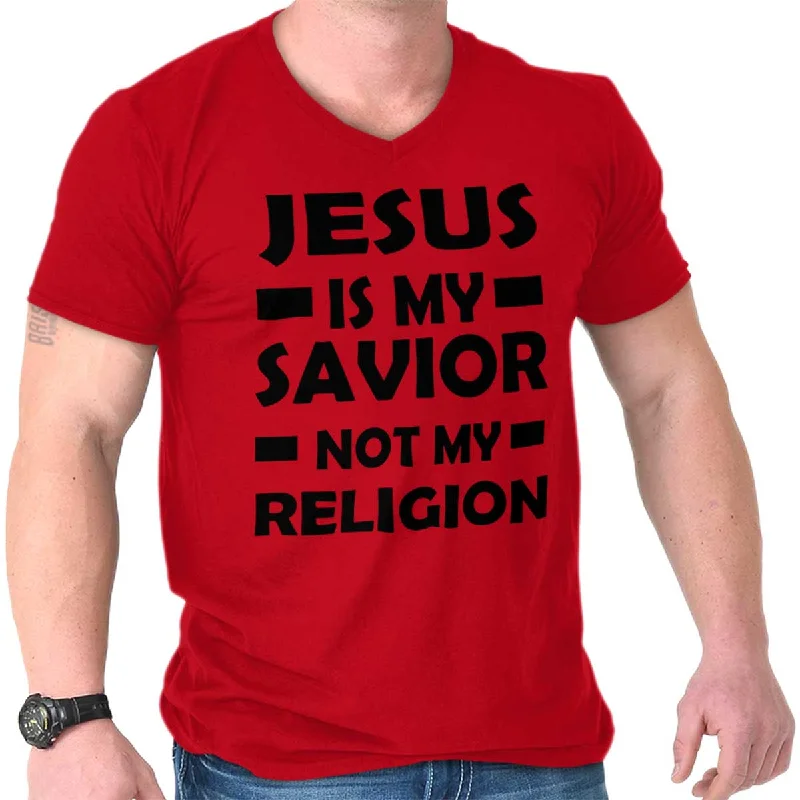 Jesus is my Savior V-Neck T-Shirt