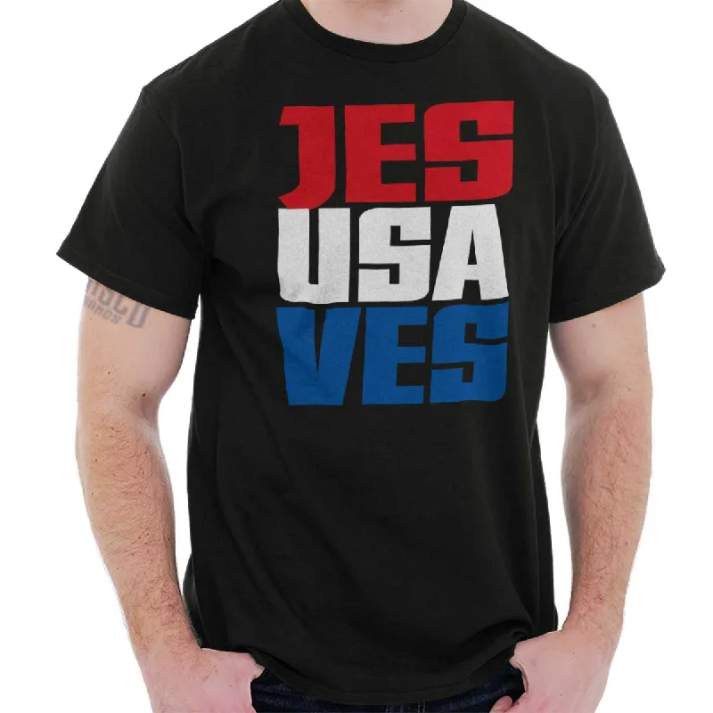 Jesus Saves USA T Shirt