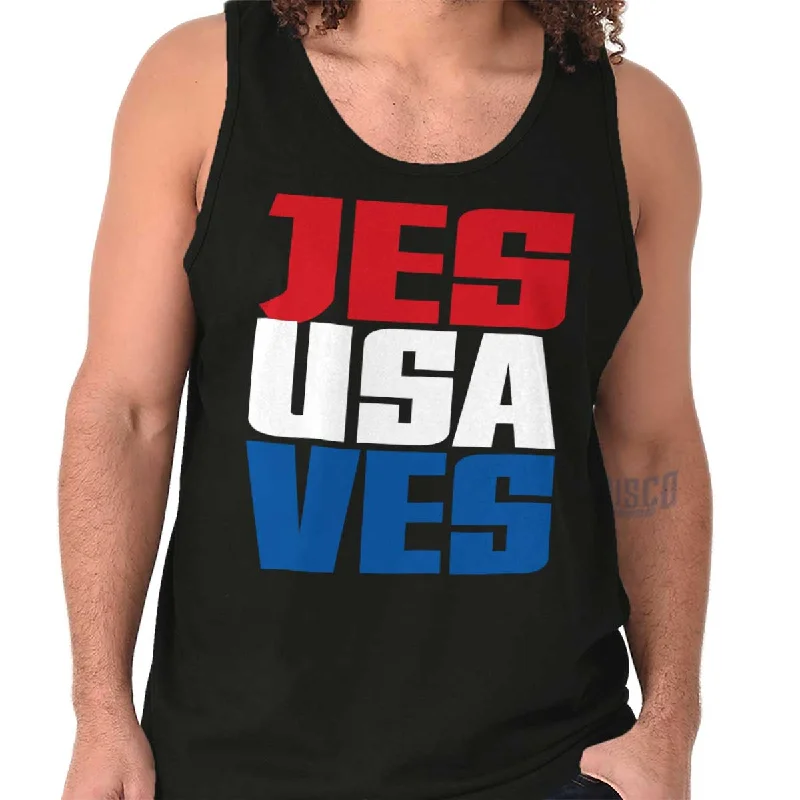 Jesus Saves USA Tank Top