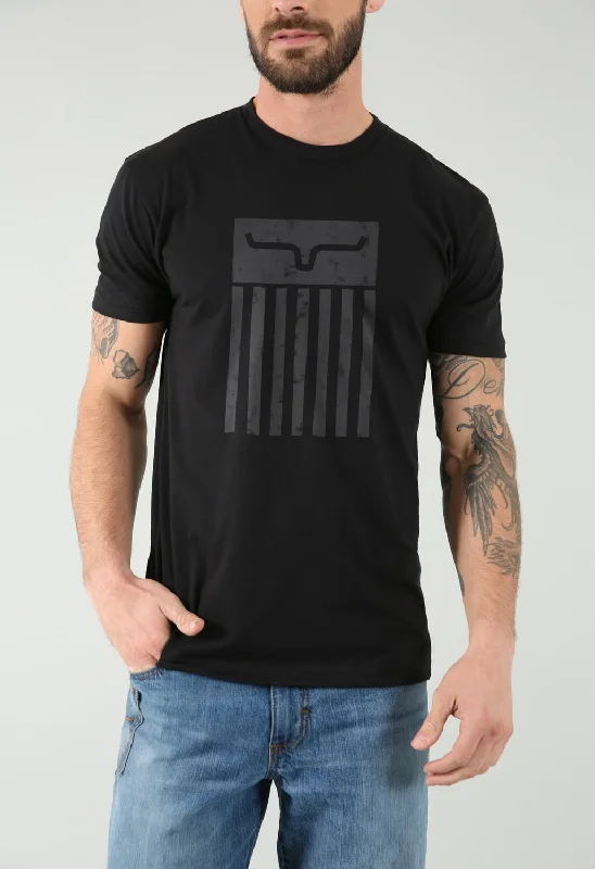 Kimes Ranch Mens Cody Tee Black Cotton Blend S/S T-Shirt