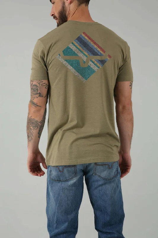 Kimes Ranch Mens Warmth Military Green Cotton Blend S/S T-Shirt