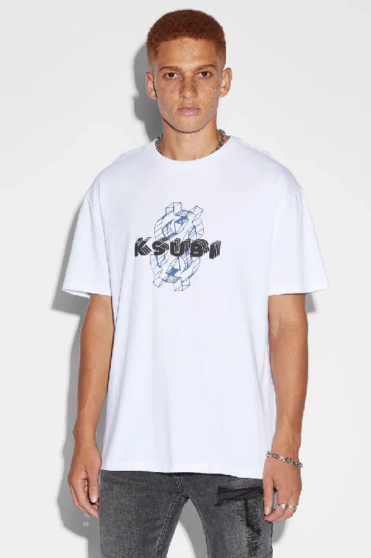 Ksubi Holograph Biggie SS Tee - True White