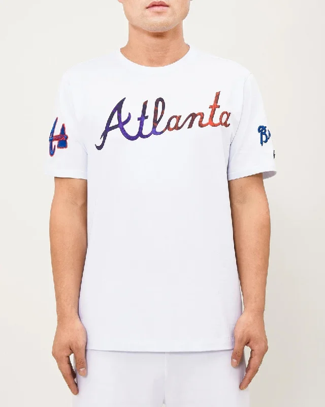 MLB ATLANTA BRAVES DIP DYE PRO TEAM MEN'S TOP (WHITE)