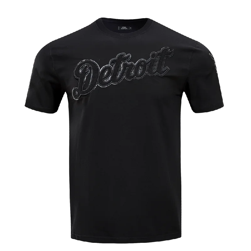 MLB DETROIT TIGERS TRIPLE BLACK LOGO PRO TEAM MEN'S TOP (BLACK)