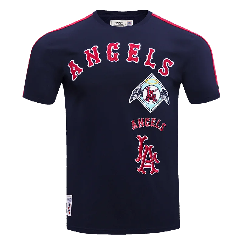 MLB LOS ANGELES ANGELS RETRO CLASSIC MEN'S STRIPED TOP (MIDNIGHT NAVY/RED)