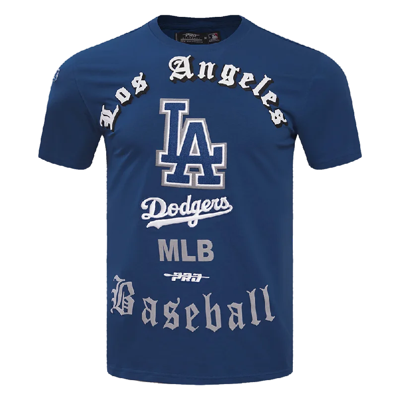 MLB LOS ANGELES DODGERS OLD ENGLISH MEN'S TOP (DODGER BLUE)