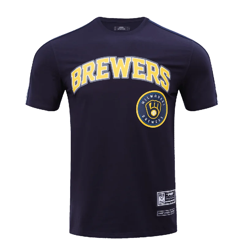 MLB MILWAUKEE BREWERS LOGO PRO TEAM MEN'S TAPING TOP (MIDNIGHT NAVY)