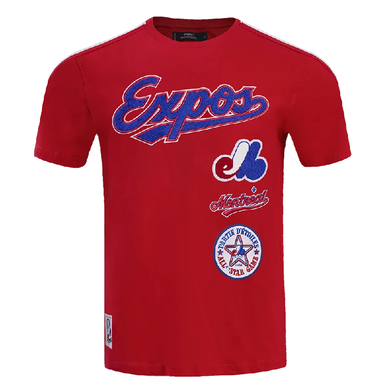 MLB MONTREAL EXPOS RETRO CLASSIC MEN'S STRIPED TOP (RED)