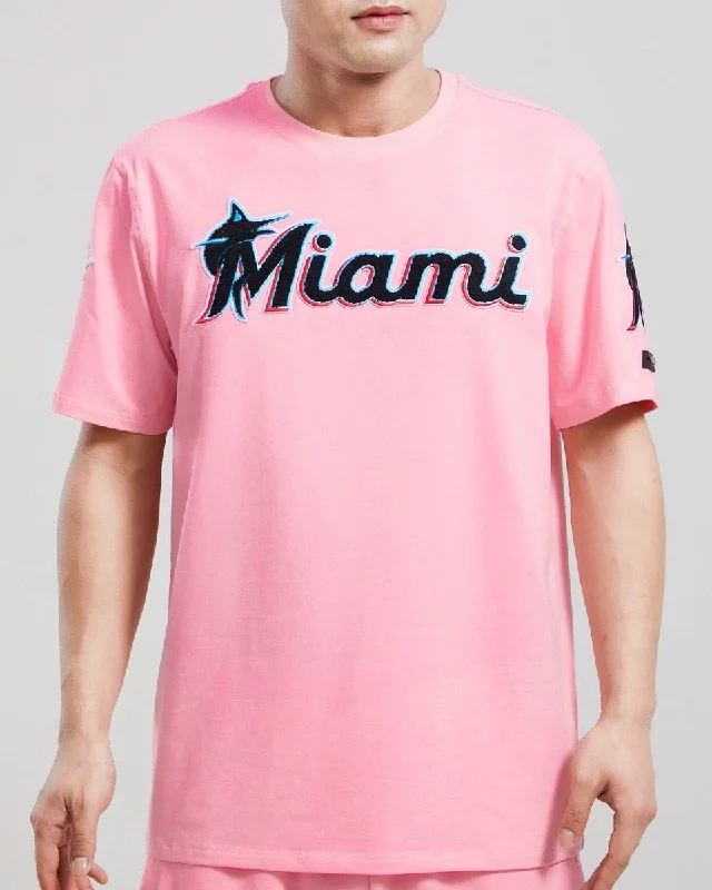 MLB MIAMI MARLINS CLASSIC CHENILLE MEN'S TOP (PINK)