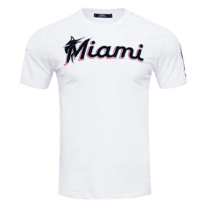 MLB MIAMI MARLINS CLASSIC CHENILLE MEN'S TOP (WHITE)