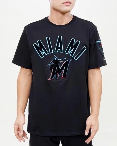 MLB MIAMI MARLINS CLASSIC BRISTLE MEN'S TOP (BLACK)