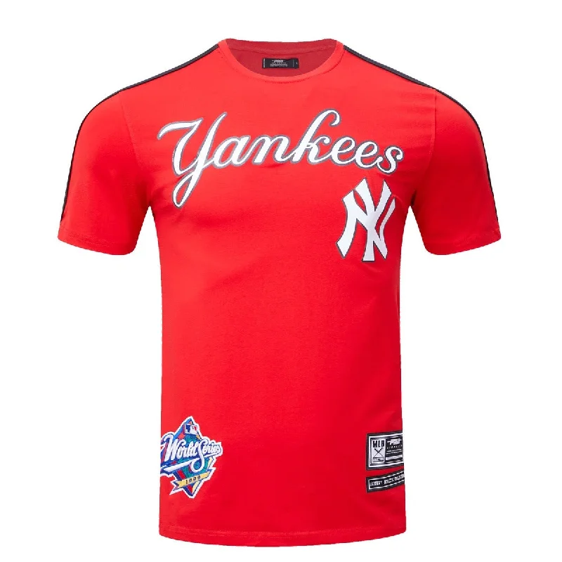 MLB NEW YORK YANKEES LOGO PRO TEAM MEN'S TAPING TOP (RED/BLACK)