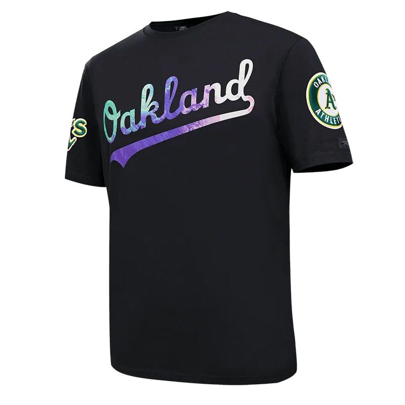 MLB OAKLAND ATHLETICS DIP DYE PRO TEAM MEN'S TOP (BLACK)