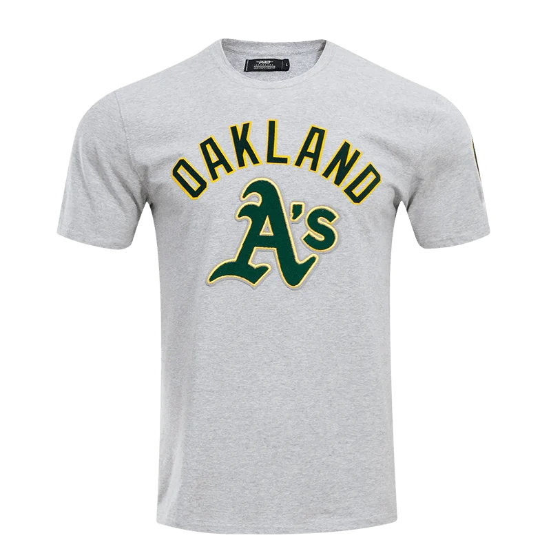 MLB OAKLAND ATHLETICS CLASSIC BRISTLE MEN'S TOP (HEATHER GREY)